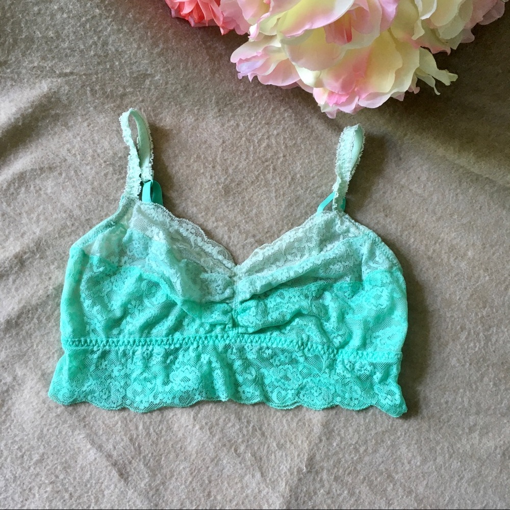 Layer Ombré Ruched Front Lace Bralette